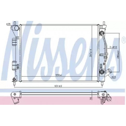 Радіатор охолодження двигуна AS00060151 на HYUNDAI i30 2012-2016