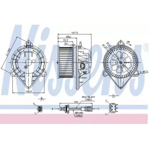 Вентилятор салона AS07327815 на RENAULT MASTER 1998-2003