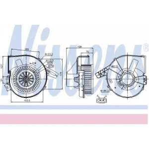 Вентилятор салону AS00053690 на SEAT IBIZA 2002-2009