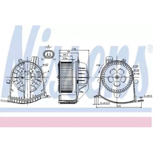 Вентилятор салона AS00059853 на RENAULT SCENIC / GRAND SCENIC 2003-2008