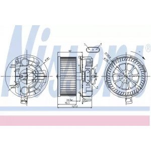 Вентилятор салону AS00059846 на RENAULT MEGANE (II) 2003-2008