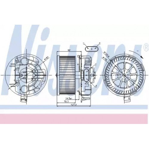 Вентилятор салона AS00059846 на RENAULT MEGANE (II) 2003-2008