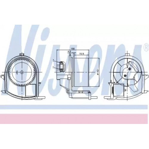 Вентилятор салона AS07299558 на RENAULT CLIO II 1998-2008
