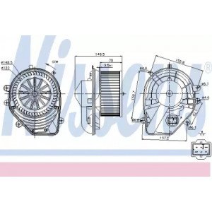 Вентилятор салона AS00053814 на SKODA SUPERB (3U) 2002-2008