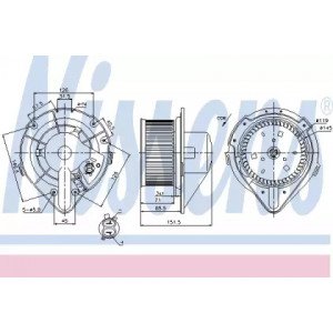 Вентилятор салону AS00059725 на VOLKSWAGEN T4 1990-2003