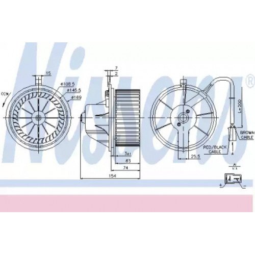 Вентилятор салону AS07299717 на VOLKSWAGEN T4 1990-2003