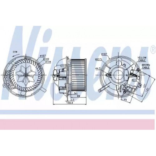 Вентилятор салона AS00053620 на VOLKSWAGEN PASSAT EUR (B7) 2011-2015