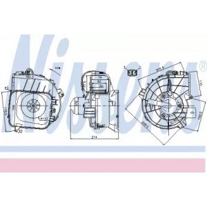 Вентилятор салона AS00054288 на OPEL CORSA C 2004-2007