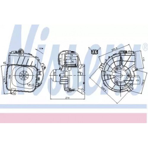 Вентилятор салона AS00054288 на OPEL CORSA C 2004-2007