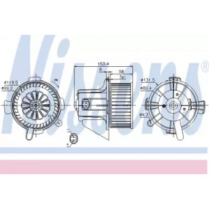 Вентилятор салона AS07326699 на CITROEN C4 2005-2010
