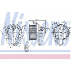 Вентилятор салона AS00059751 на MERCEDES SPRINTER 1995-2000