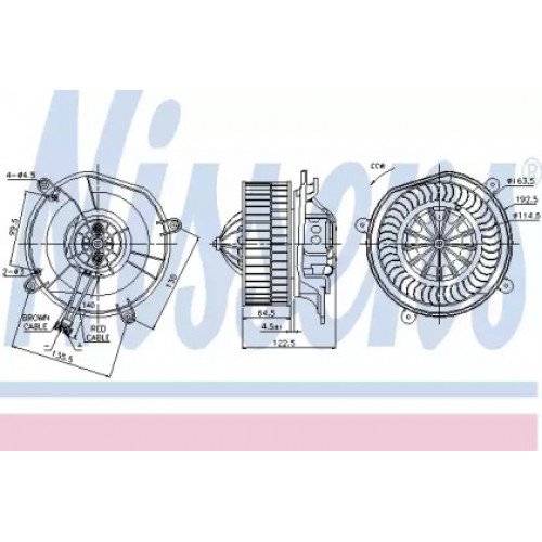 Вентилятор салона AS07299084 на MERCEDES 211 (E-CLASS) 2006-2009