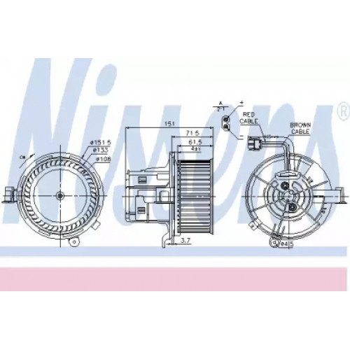 Вентилятор салону AS00060015 на MERCEDES 212 (E-CLASS) 2009-2012