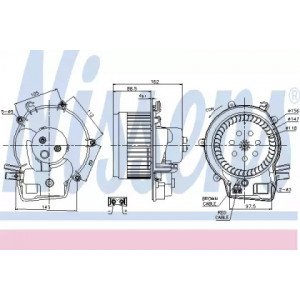 Вентилятор салону AS07296277 на MERCEDES 203 (C-CLASS) 2000-2007