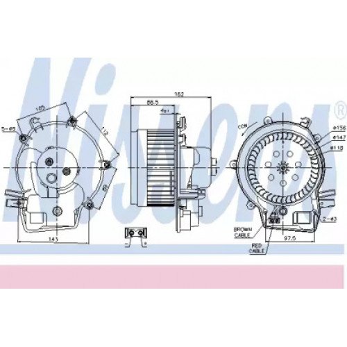Вентилятор салону AS07296277 на MERCEDES 203 (C-CLASS) 2000-2007