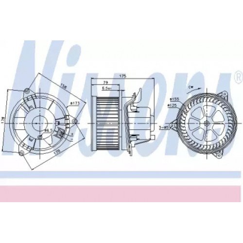 Вентилятор салона AS07334712 на FORD MONDEO 2004-2007