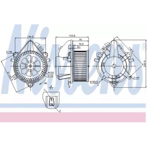 Вентилятор салону AS07338356 на FIAT DOBLO 2000-2004