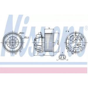Вентилятор салону AS00054737 на CITROEN C2 2003-2009