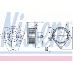 Вентилятор салону AS00054662 на FIAT DUCATO 2006-2014