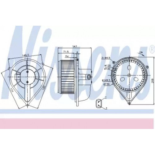 Вентилятор салону AS00054662 на FIAT DUCATO 2006-2014
