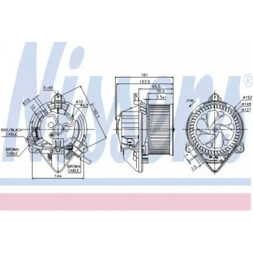 Вентилятор салона AS00053987 на CITROEN BERLINGO 2002-2007