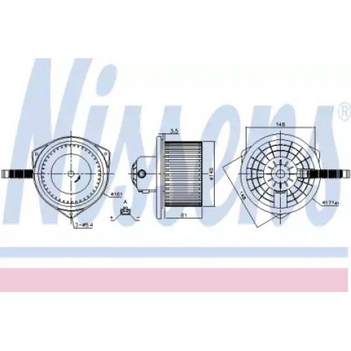 Вентилятор салона AS07296680 на MITSUBISHI OUTLANDER II (XL) 2007-2012