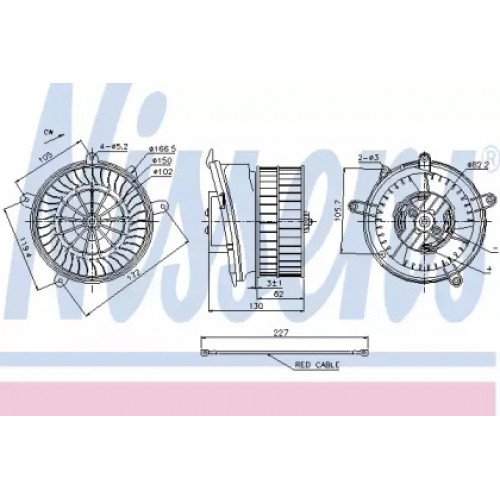 Вентилятор салона AS00059986 на MERCEDES 202 (C-CLASS) 1993-2000