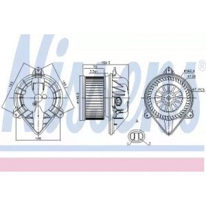 Вентилятор салона AS00053862 на RENAULT MASTER 1998-2003