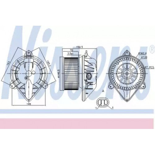 Вентилятор салона AS00053862 на RENAULT MASTER 1998-2003