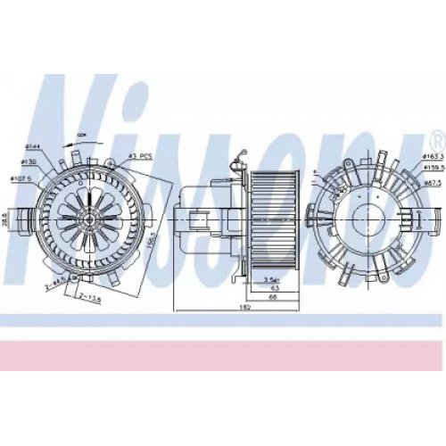 Вентилятор салона AS00053943 на RENAULT MASTER 1998-2003