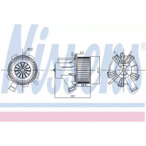 Вентилятор салону AS00053830 на SMART FORTWO II (451) 2007-2014