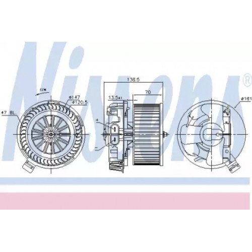 Вентилятор салону AS07336736 на RENAULT CLIO III 2009-2012