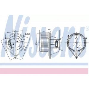 Вентилятор салона AS00054663 на FIAT DUCATO 2006-2014