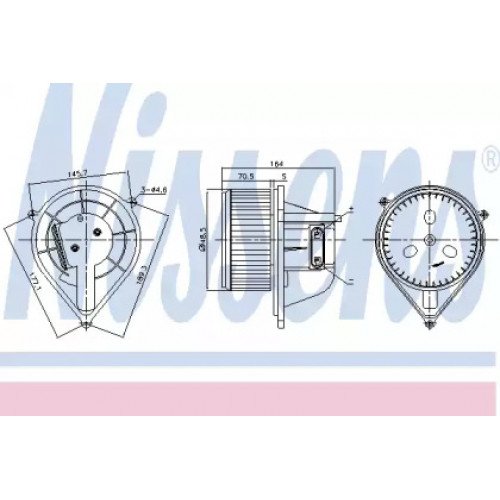 Вентилятор салона AS00054663 на FIAT DUCATO 1994-2001