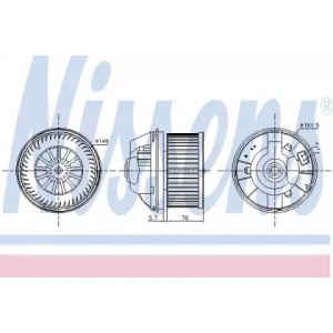 Вентилятор салону AS07295801 на FORD KUGA 2008-2012