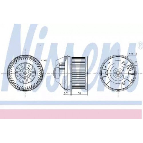 Вентилятор салону AS07295801 на FORD KUGA 2008-2012