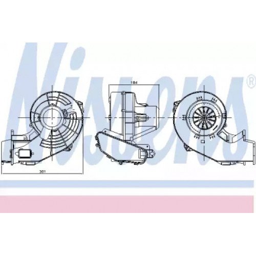 Вентилятор салона AS00059913 на OPEL MERIVA 2003-2010