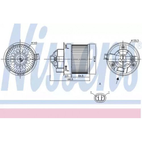 Вентилятор салону AS07338952 на PEUGEOT 308 2011-2013