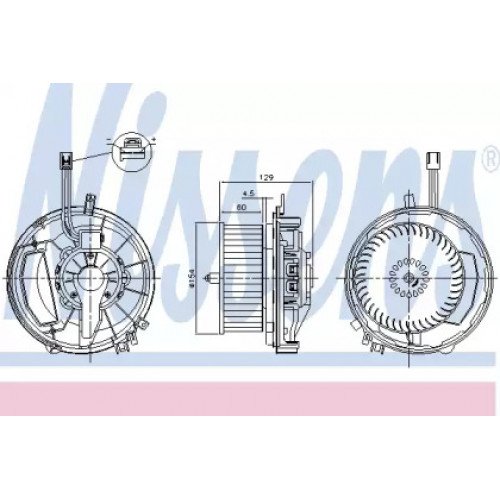 Вентилятор салону AS00053592 на AUDI A3 2012-2016