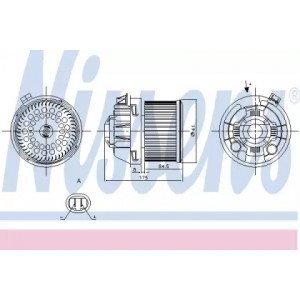 Вентилятор салону AS00059897 на PEUGEOT 207 2006-2012