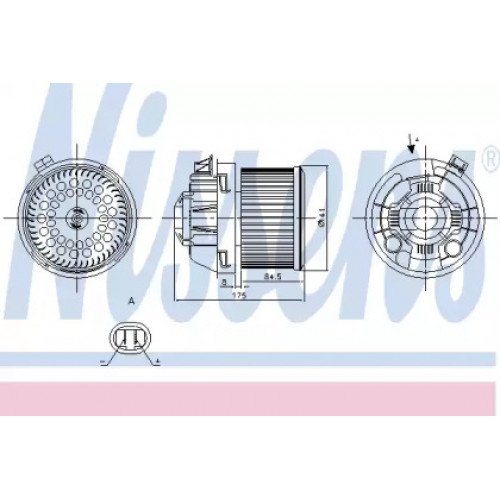 Вентилятор салону AS00059897 на PEUGEOT 207 2006-2012