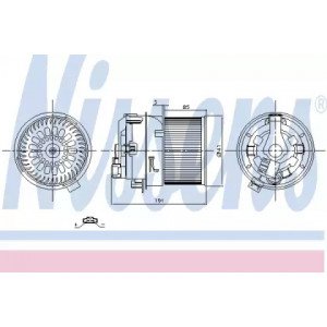 Вентилятор салона AS07296328 на PEUGEOT 208 2012-2019