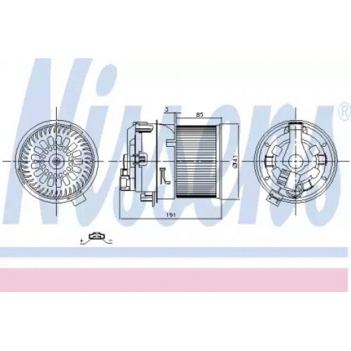 Вентилятор салона AS07296328 на PEUGEOT 208 2012-2019