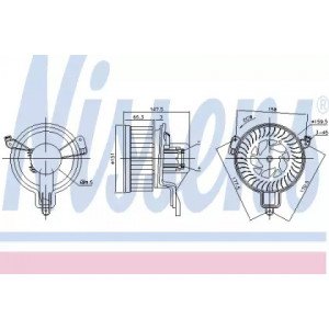 Вентилятор салона AS00053988 на CITROEN BERLINGO 2002-2007