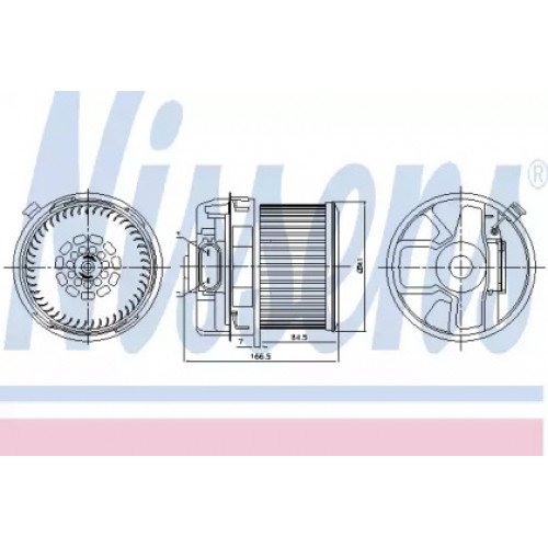 Вентилятор салона AS07307587 на CITROEN C1 2012-2014