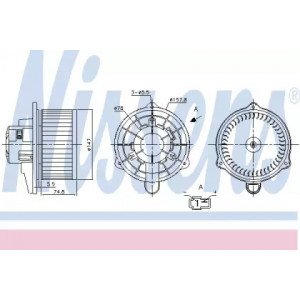 Вентилятор салону AS00054618 на HYUNDAI ACCENT III 2006-2010