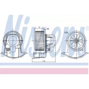 Вентилятор салона AS00059739 на VOLKSWAGEN T5 2003-2009