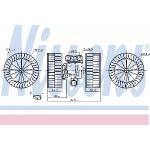 Вентилятор салона AS00060071 на MERCEDES VITO / VIANO (W639) 2003-2010