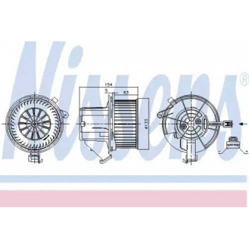 Вентилятор салону AS00060016 на MERCEDES 212 (E-CLASS) 2009-2012