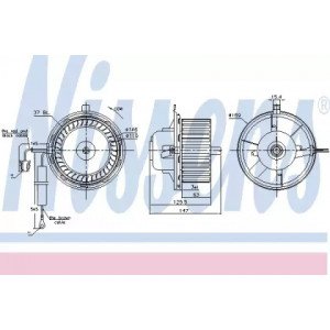 Вентилятор салона AS00059766 на VOLKSWAGEN GOLF IV 1997-2003